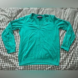 Vineyard Vines Turquoise V-Neck Sweater